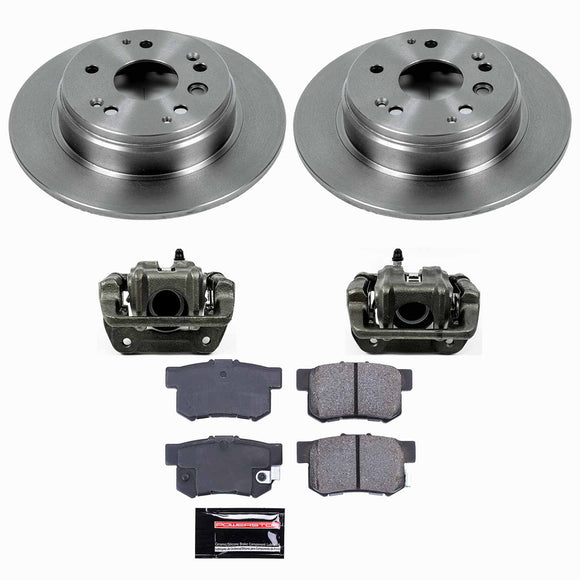 PowerStop OE Stock Replacement Low-Dust Ceramic Brake Pad, Rotor and Caliper Kit