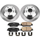 PowerStop OE Stock Replacement Low-Dust Ceramic Brake Pad and Rotor Kit