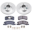 PowerStop Genuine Geomet Coated Rotor and Low-Dust Ceramic Brake Pad Kit