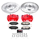 PowerStop Z36 Truck and SUV Ceramic Brake Pad, Drilled & Slotted Rotor, and Cali