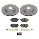 PowerStop Genuine Geomet Coated Rotor and Low-Dust Ceramic Brake Pad Kit