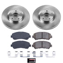 PowerStop OE Stock Replacement Low-Dust Ceramic Brake Pad and Rotor Kit