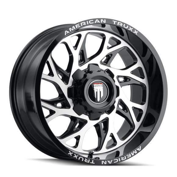 24x14 American Truxx AT1913 Destiny Black Machined 8x170 ET-76 Wheel Rim