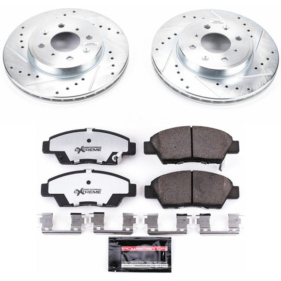 PowerStop Z26 Street Performance Ceramic Brake Pad and Drilled & Slotted Rotor K
