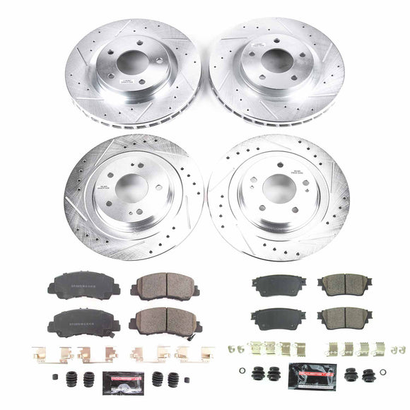 PowerStop Z23 Daily Driver Carbon-Fiber Ceramic Brake Pad and Drilled & Slotted