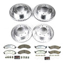 PowerStop Z36 Carbon-Fiber Ceramic Brake Pad with Drilled and Slotted Rotor Kit
