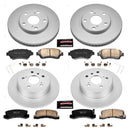 PowerStop Genuine Geomet Coated Rotor and Low-Dust Ceramic Brake Pad Kit