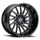 22X10 Vision Rapier Gloss Black Milled Spoke 8x165.1 8x6.5 ET-19 Wheel Rim