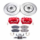 PowerStop Z23 Daily Driver Carbon-Fiber Ceramic Pads Drilled & Slotted Rotor & C
