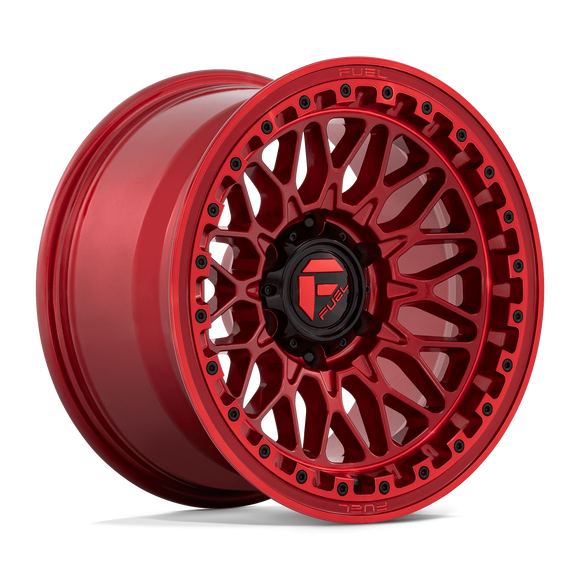 17X9 Fuel 1PC D758 Trigger Candy Red 6X139.7 6X5.5 ET-12 Wheel Rim