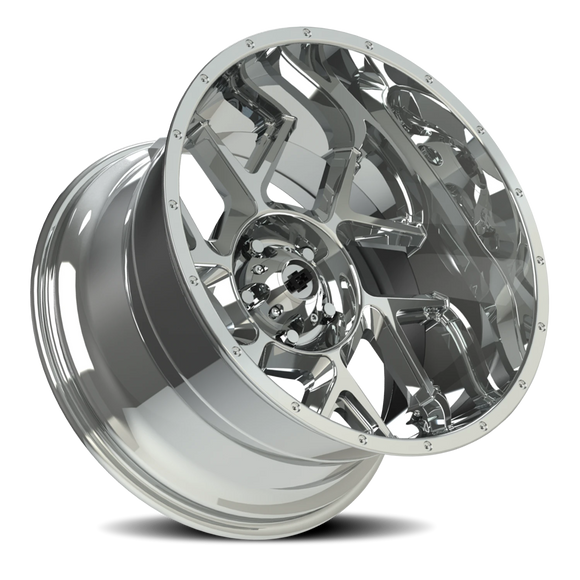 22x12 Vision 360 Sliver Chrome Wheel 5x127 ET-51 CB78.1