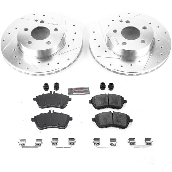 PowerStop Z23 Daily Driver Carbon-Fiber Ceramic Brake Pad and Drilled & Slotted