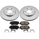 PowerStop Genuine Geomet Coated Rotor and Low-Dust Ceramic Brake Pad Kit