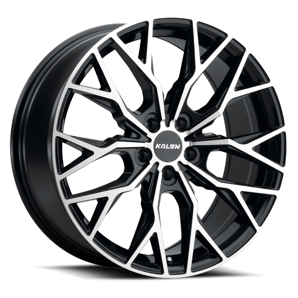 18x8 Kalon Inferno-103 Gloss Black/Machined Face Wheel 5x112 ET38 CB66.56