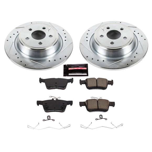 PowerStop Z23 Daily Driver Carbon-Fiber Ceramic Brake Pad and Drilled & Slotted