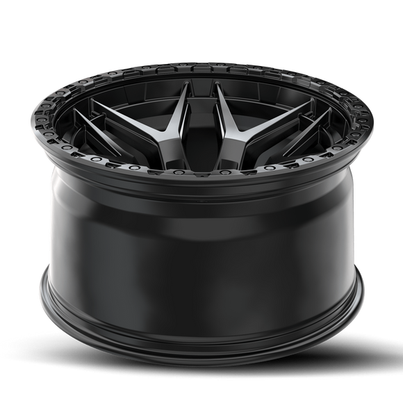 20x9.5 Vortek VRT-603 Atheno Satin Black 8x170 ET18 CB125.1 Wheel Rim