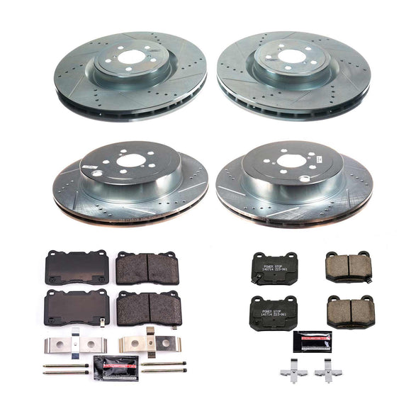 PowerStop Z23 Daily Driver Carbon-Fiber Ceramic Brake Pad and Drilled & Slotted