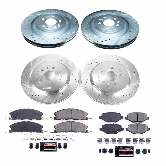 PowerStop Z23 Daily Driver Carbon-Fiber Ceramic Brake Pad and Drilled & Slotted