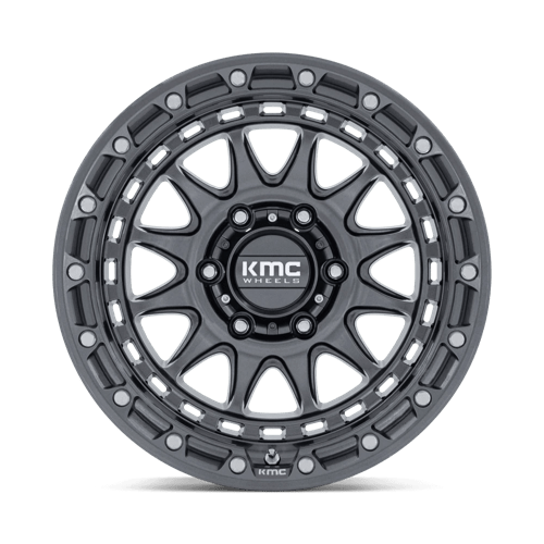 17x8.5 KMC KM556 Crux Gloss Gunmetal 5x127 ET25 CB71.5 Wheel Rim