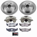 PowerStop OE Stock Replacement Low-Dust Ceramic Brake Pad, Rotor and Caliper Kit