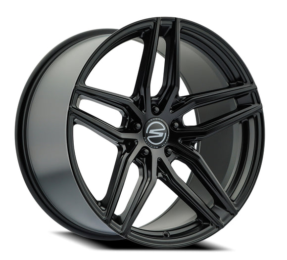 20x9 Select Precision Alloys SHADOW Satin Black Wheel 5x112 ET38 CB66.53