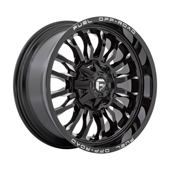 22x12 Fuel Off-Road D795 Arc Gloss Black Milled 6x135 ET-44 CB106.1 Wheel Rim