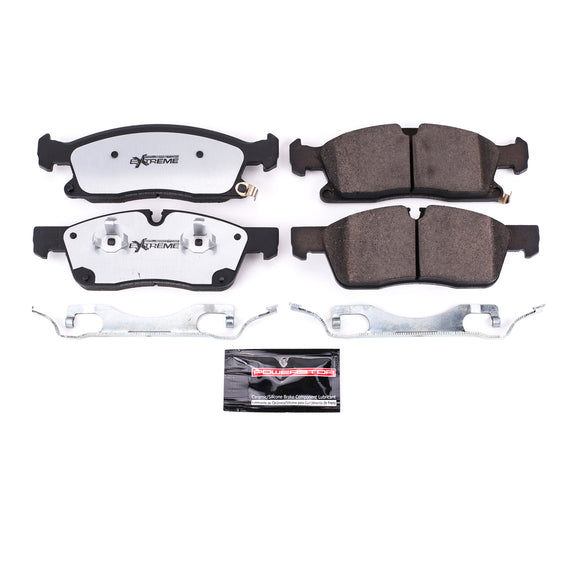 PowerStop Z36 Truck And Tow Carbon-Fiber Ceramic Brake Pads With Hardware