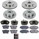 PowerStop OE Stock Replacement Low-Dust Ceramic Brake Pad, Rotor and Caliper Kit