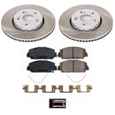 PowerStop Semi-Coated Rotor and Low-Dust Ceramic Brake Pad Kit