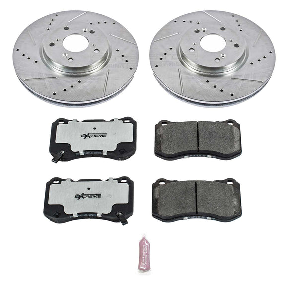 PowerStop Z26 Street Performance Ceramic Brake Pad and Drilled & Slotted Rotor K