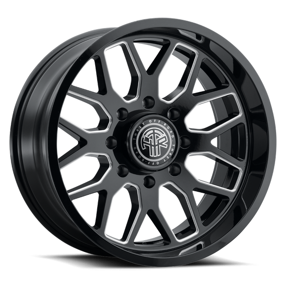 20x10 Thret Offroad Monarch-901 Gloss Black/Milled Wheel 8x170 ET-21 CB125.2