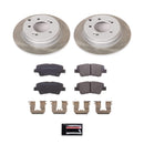 PowerStop Semi-Coated Rotor and Low-Dust Ceramic Brake Pad Kit