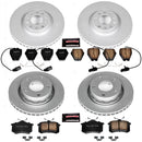 PowerStop Genuine Geomet Coated Rotor and Carbon-Fiber Ceramic Brake Pad Kit