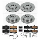 PowerStop OE Stock Replacement Low-Dust Ceramic Brake Pad and Rotor Kit
