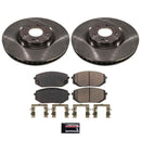 PowerStop OE Stock Replacement Low-Dust Ceramic Brake Pad and Rotor Kit