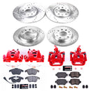 PowerStop Z23 Daily Driver Carbon-Fiber Ceramic Pads Drilled & Slotted Rotor & C