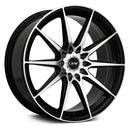 18x8 DRW Tuner D19 Gloss Black Machine Face 5x108/114.3 ET38 wheel/rim