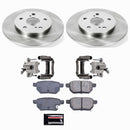 PowerStop OE Stock Replacement Low-Dust Ceramic Brake Pad, Rotor and Caliper Kit