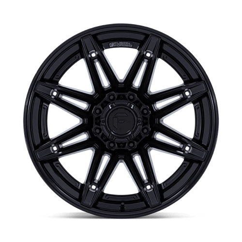 22x10 Fuel Off-Road FC401 Brawl Matte Black Gloss Black Lip 8x180 ET-18 Wheel