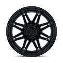 22x10 Fuel Off-Road FC401 Brawl Matte Black Gloss Black Lip 8x180 ET-18 Wheel