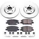 PowerStop Genuine Geomet Coated Rotor and Low-Dust Ceramic Brake Pad Kit