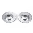 PowerStop Evolution Drilled Slotted Rotors Pair Front For Mazda 6