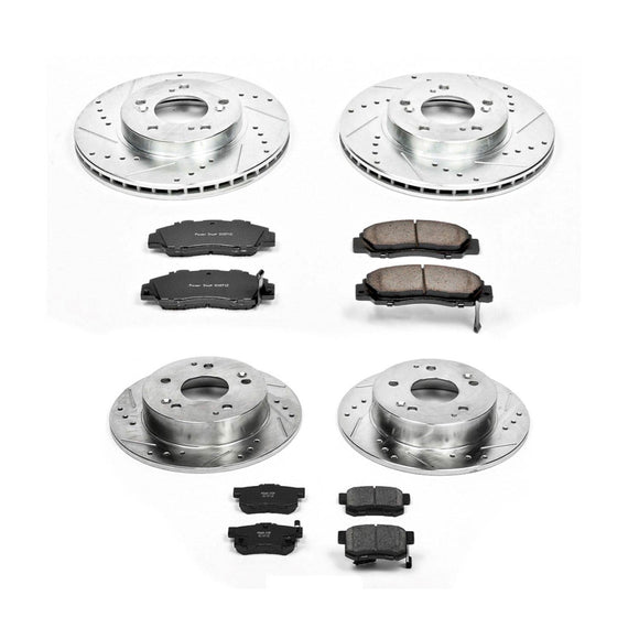 PowerStop Z23 Daily Driver Carbon-Fiber Ceramic Brake Pad and Drilled & Slotted