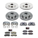 PowerStop OE Stock Replacement Low-Dust Ceramic Brake Pad, Rotor and Caliper Kit