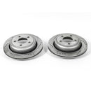 PowerStop Evolution Drilled Slotted Rotors Pair Rear For Mazda B2300