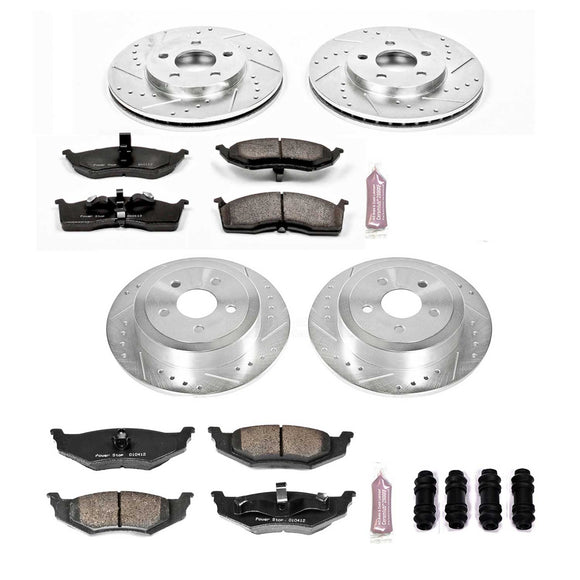 PowerStop Z23 Daily Driver Carbon-Fiber Ceramic Brake Pad and Drilled & Slotted
