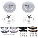 PowerStop Genuine Geomet Coated Rotor and Low-Dust Ceramic Brake Pad Kit