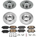 PowerStop OE Stock Replacement Low-Dust Ceramic Brake Pad and Rotor Kit