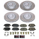 PowerStop Semi-Coated Rotor and Low-Dust Ceramic Brake Pad Kit