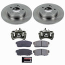 PowerStop OE Stock Replacement Low-Dust Ceramic Brake Pad, Rotor and Caliper Kit